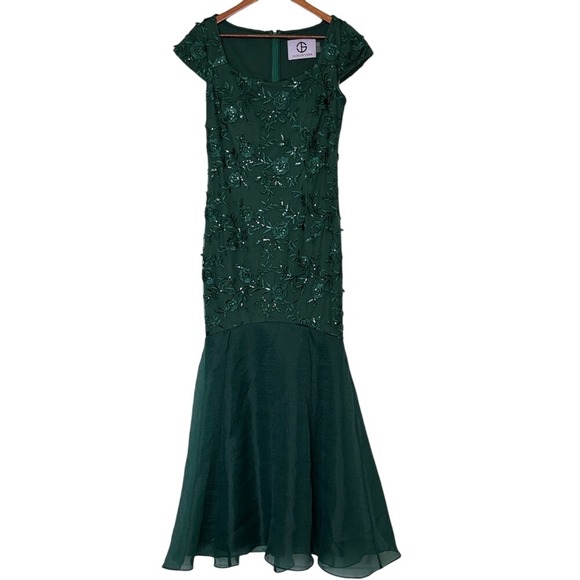 JS Collections Dresses & Skirts - JS Collections Embellished Mermaid Gown Jewel Green Size 6